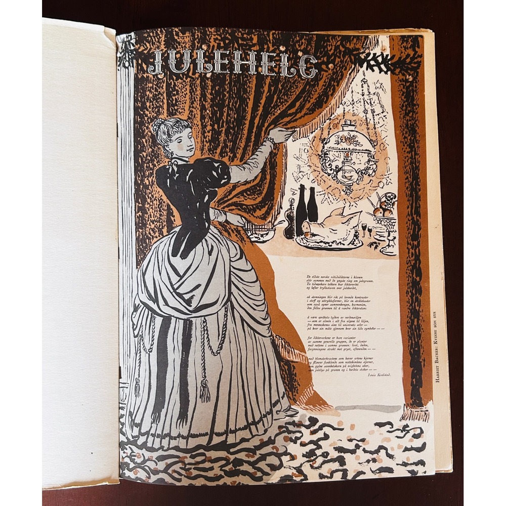 Vintage 1947 Norwegian Christmas Magazine Perfect for Scrapbooking Journaling - Picture 4 of 8